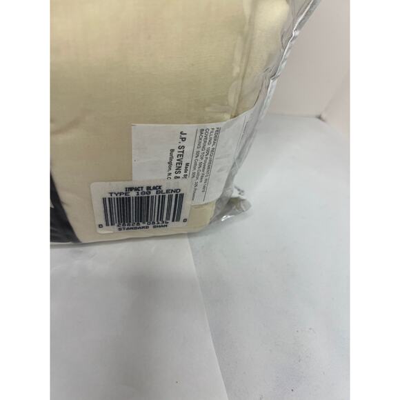 Vintage Utica Padded Pillow Sham Black & Ivory NIP! - Picture 3 of 8